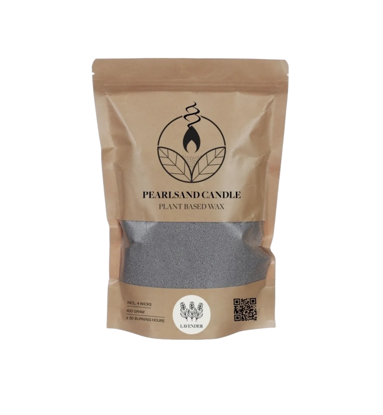 Pearl sand candle 400gr | lavender