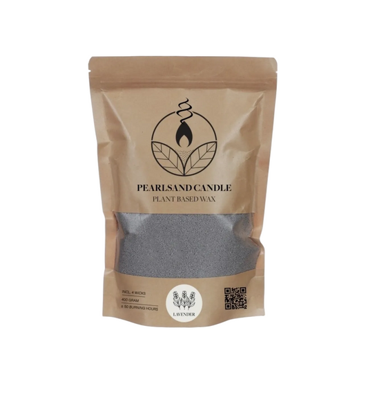 Pearl sand candle 400gr | lavender