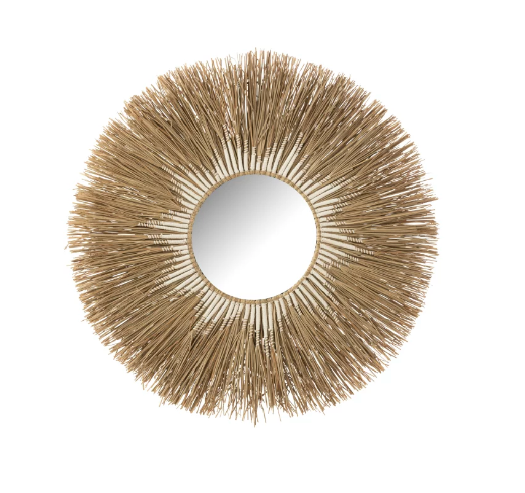 Boho white wall mirror | 101