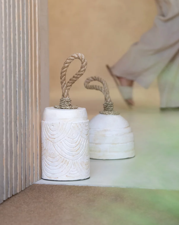 Boho doorstop | Terracotta white | divers