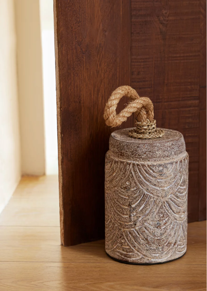 Boho doorstop | Terracotta grey | divers