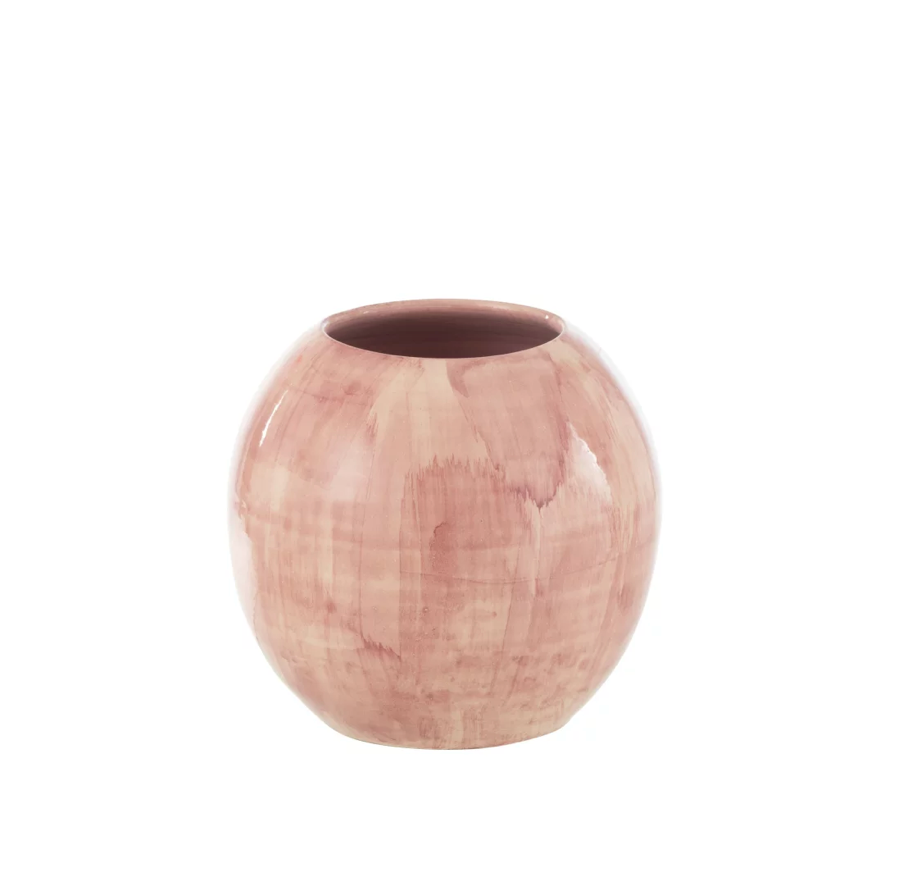 Ceramic hand painted pot | M