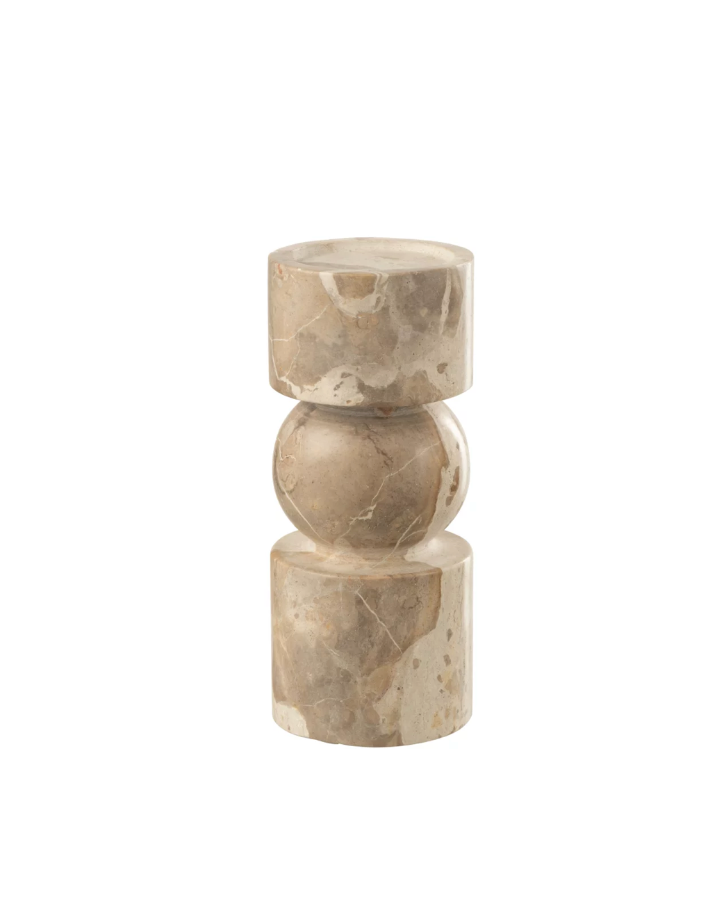 Marble Candle Holder Beige | S