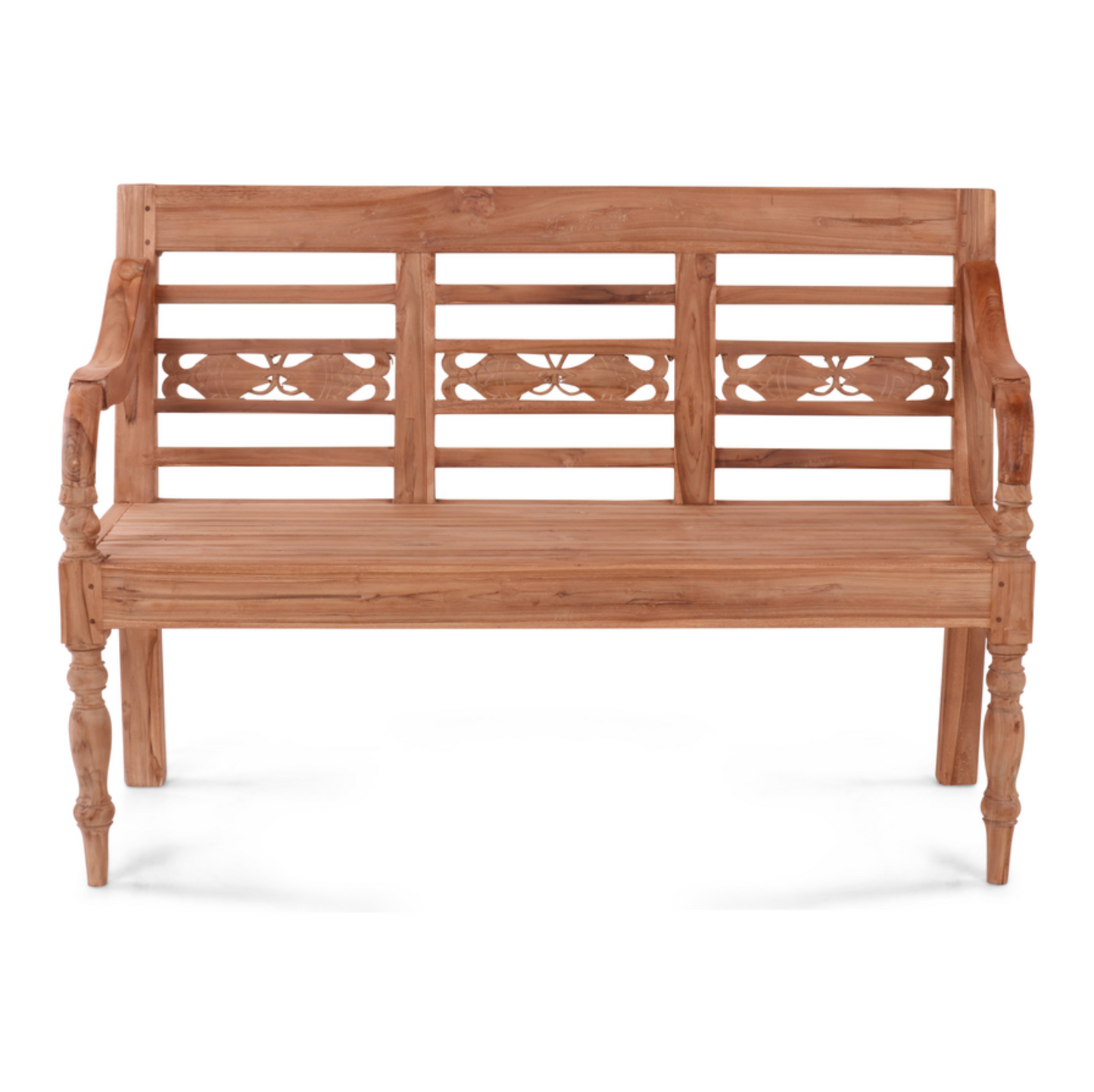 Outdoor Teak 3 seater Bench | Fish