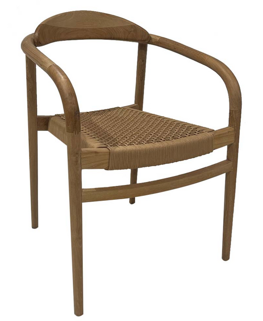Outdoor dining chair | brown