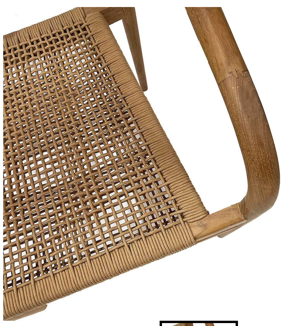 Outdoor dining chair | brown