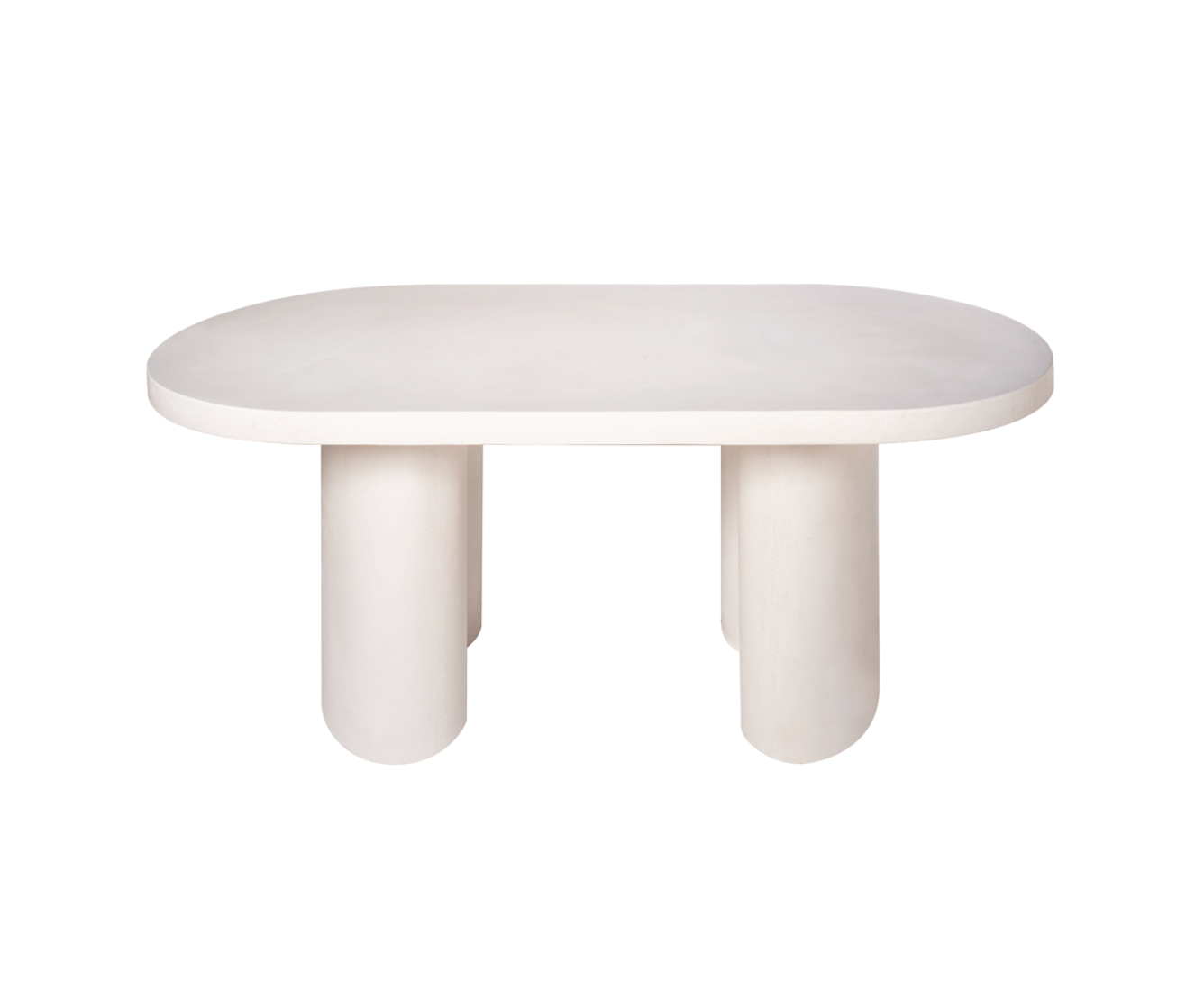 Ibiza oval cement table 200