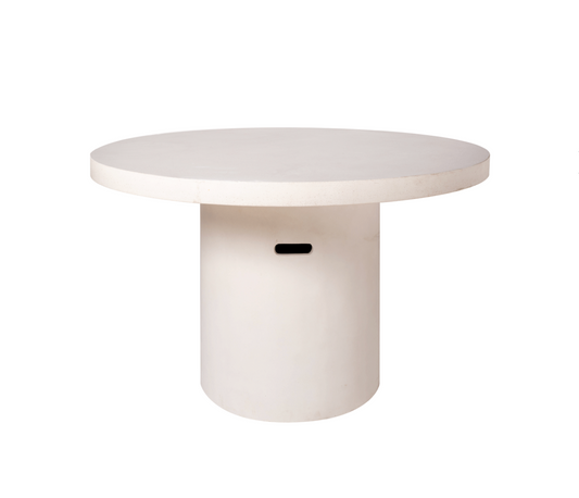 Ibiza round cement table 130