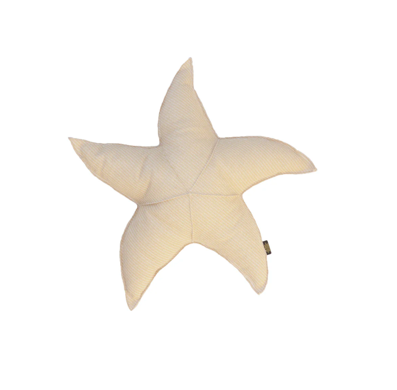 Floating starfish cushion - raffia beige