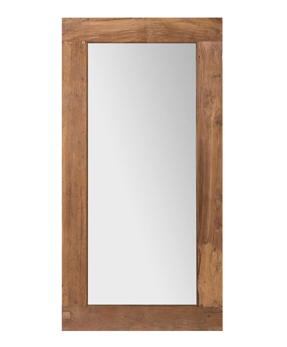 Wooden statement mirror 200