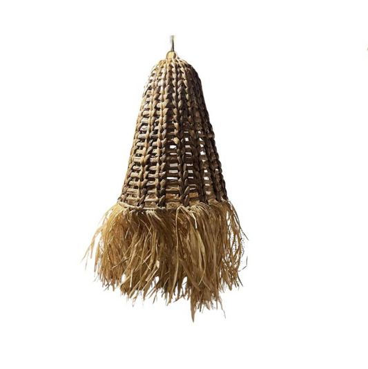 Woven fringe hanging lamp M