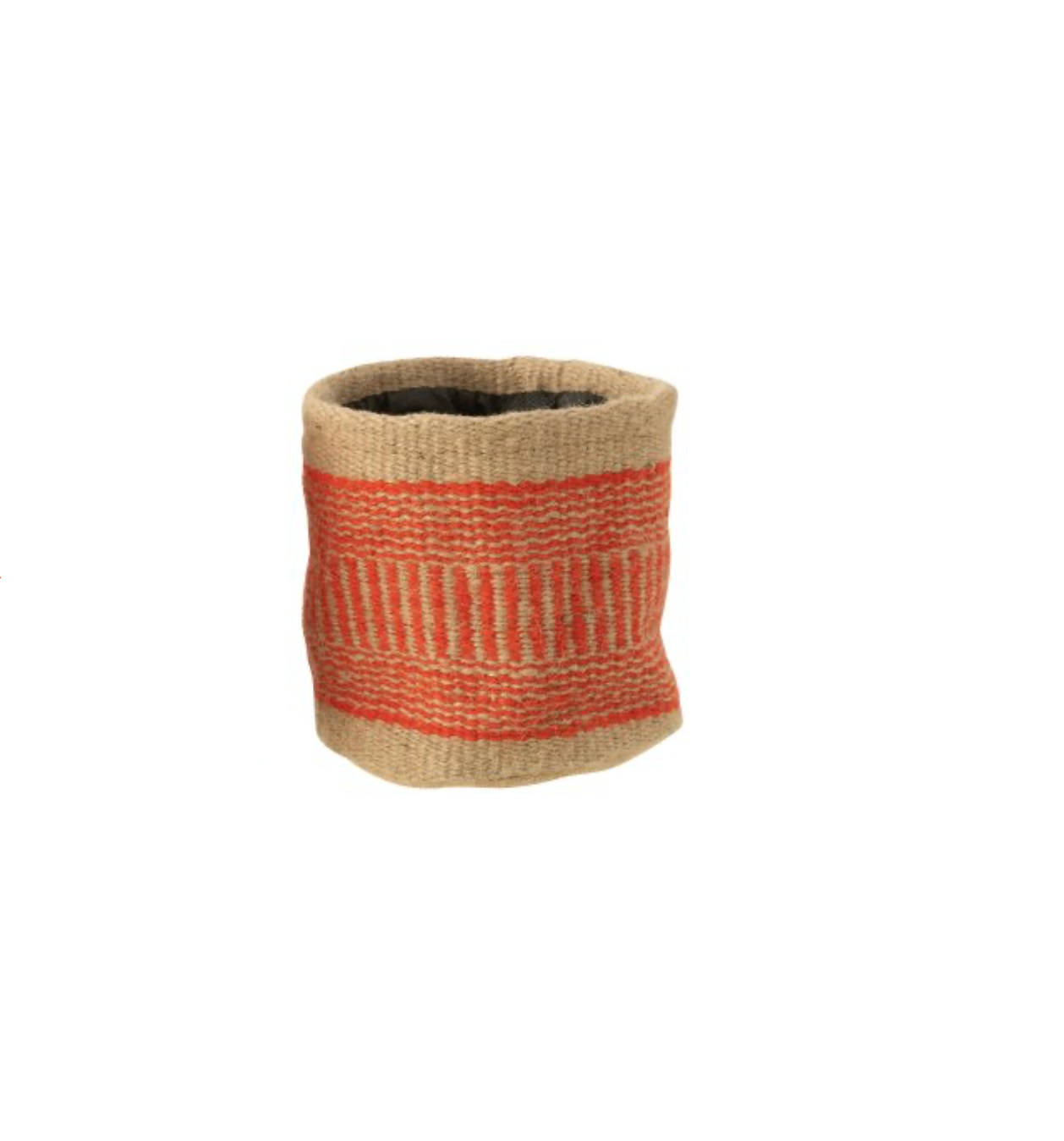Jute basket | Beige/Orange