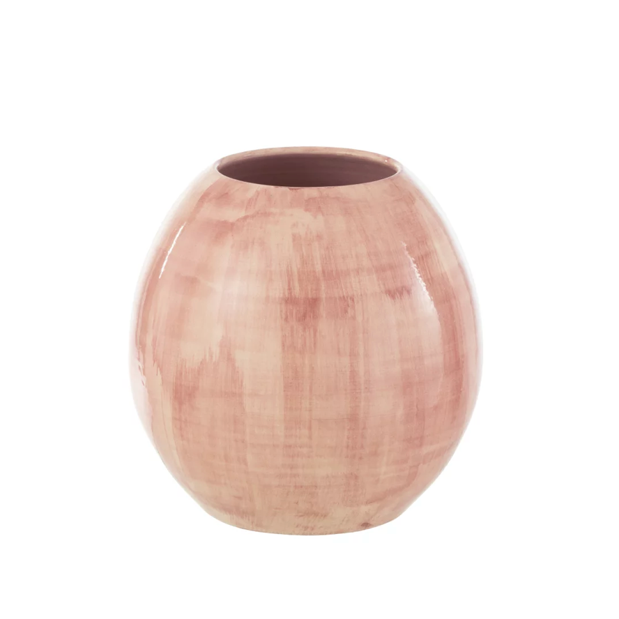 Ceramic hand painted pot | L