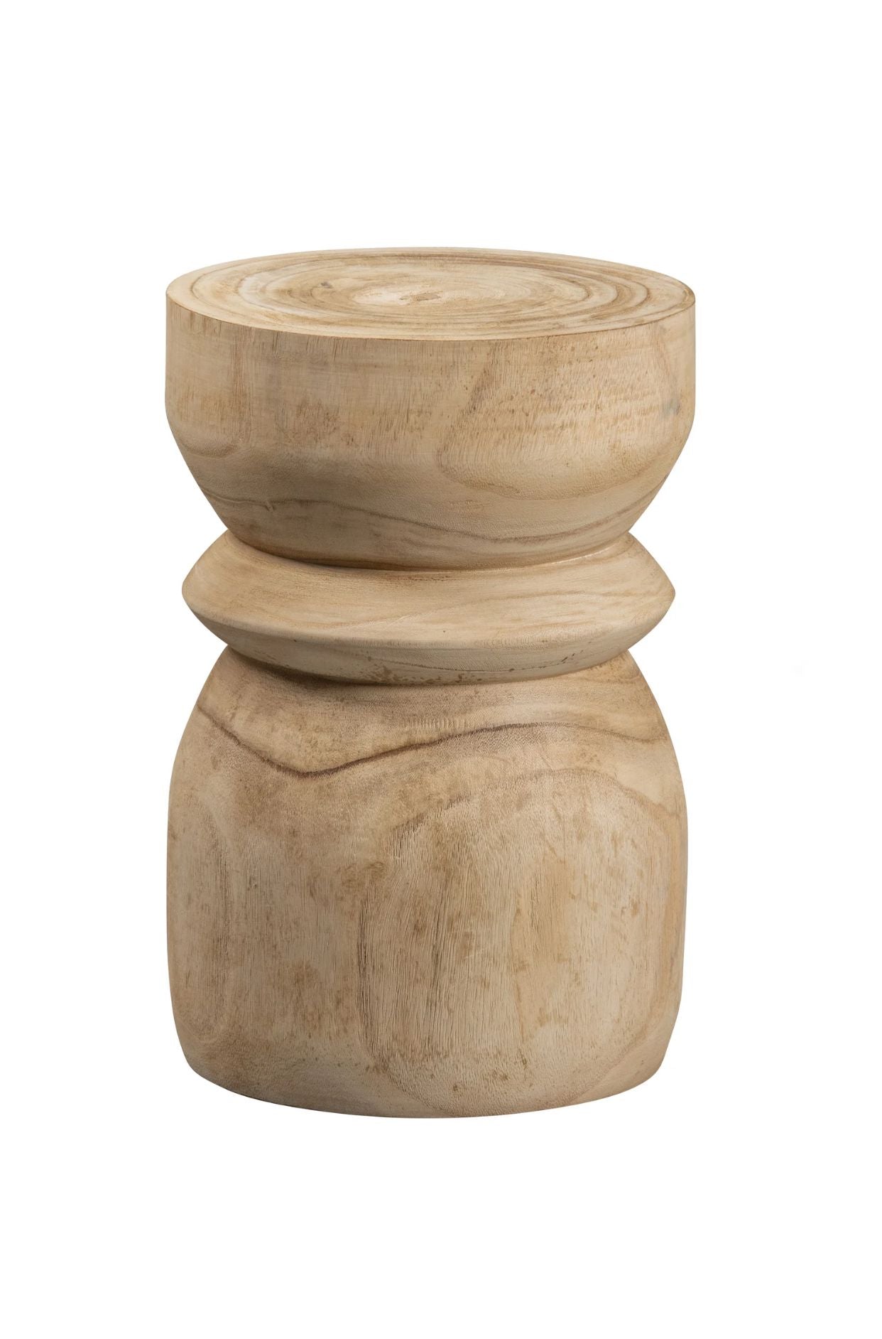 Natural paulownia woood bikkel stool