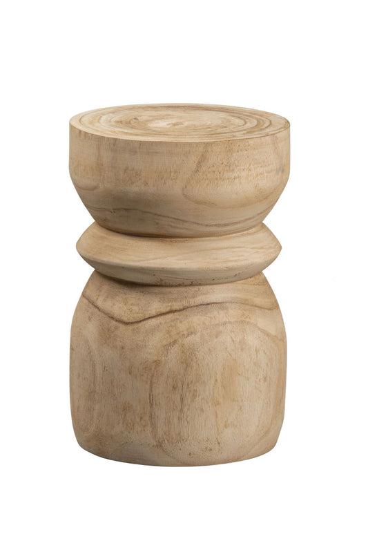 Natural paulownia woood bikkel stool
