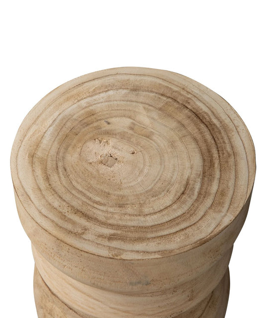 Natural paulownia woood bikkel stool